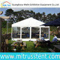 6X15m Transparent Sidewall Tent Small Family Party Tent for 75 Seaters